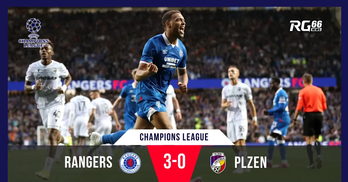 Martin “tát yêu” học trò, Rangers bùng nổ hủy diệt Plzen
