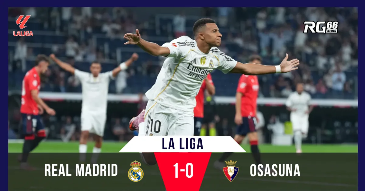 Kylian Mbappé giúp Real Madrid "khai xuân" với 3 điểm quý giá tại La Liga