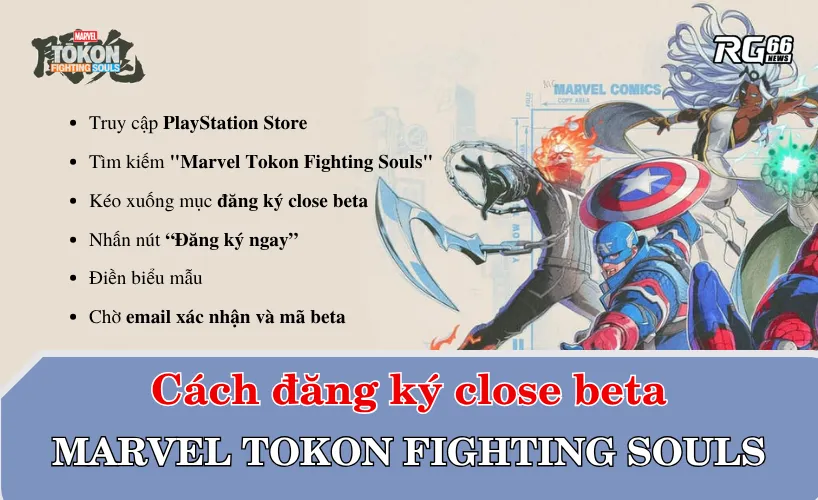 Cách đăng ký close beta Marvel Tokon Fighting Souls trên PS5