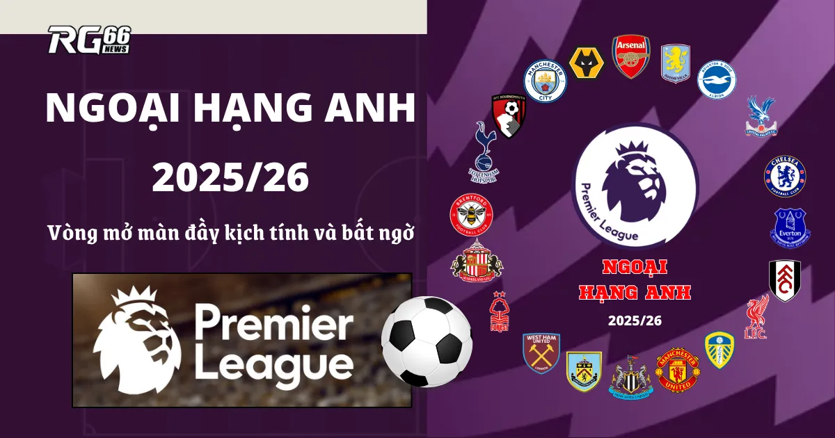 Ngoại Hạng Anh 2025/26 - Vòng mở màn đầy kịch tính và bất ngờ