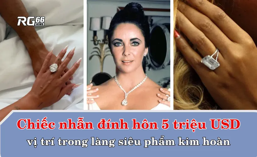 Nhẫn của Georgina được so sánh những viên đá huyền thoại trong làng kim hoàn