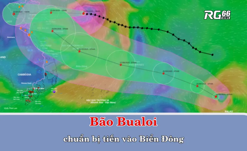 Bão Bualoi chuẩn bị tiến vào Biển Đông