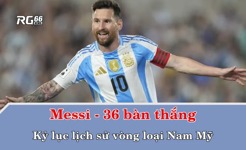 Messi lập kỷ lục lịch sử tại vòng loại Nam Mỹ