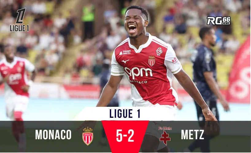 Ansu Fati toả sáng giúp Monaco đè bẹp Metz