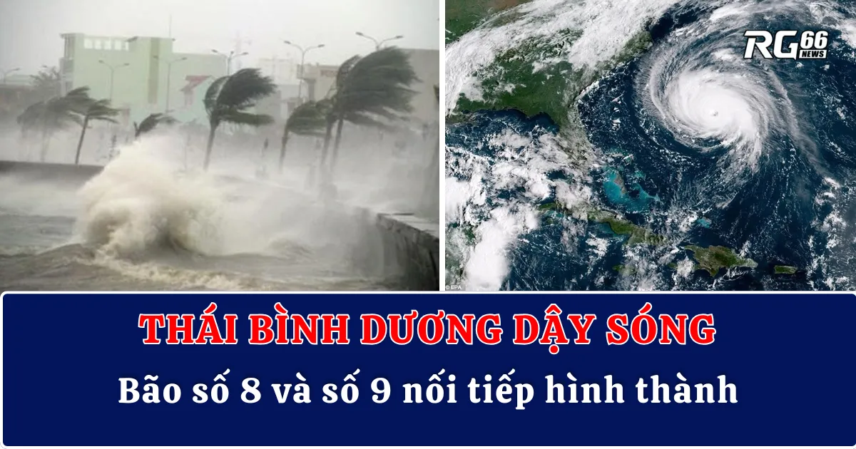 Thái Bình Dương dậy sóng: Bão số 8 và số 9 nối tiếp hình thành