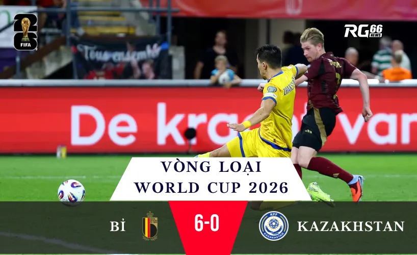 Bỉ dễ dàng đè bẹp Kazakhstan, De Bruyne và Doku tỏa sáng
