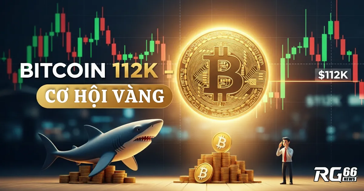 Bitcoin rung lắc quanh 112K USD – Trader căng thẳng, cá mập gom hàng