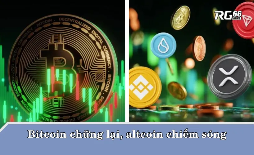 Bitcoin chững lại, altcoin chiếm sóng