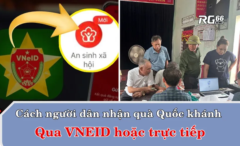 Người dân có thể nhận qua VNeID hoặc nhận trực tiếp từ UBND