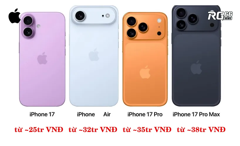 Giá iPhone 17 – Tăng bất ngờ với bản Pro