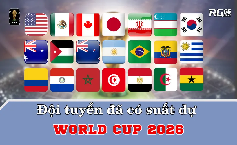 Những đội đã chính thức giành vé World Cup 2026