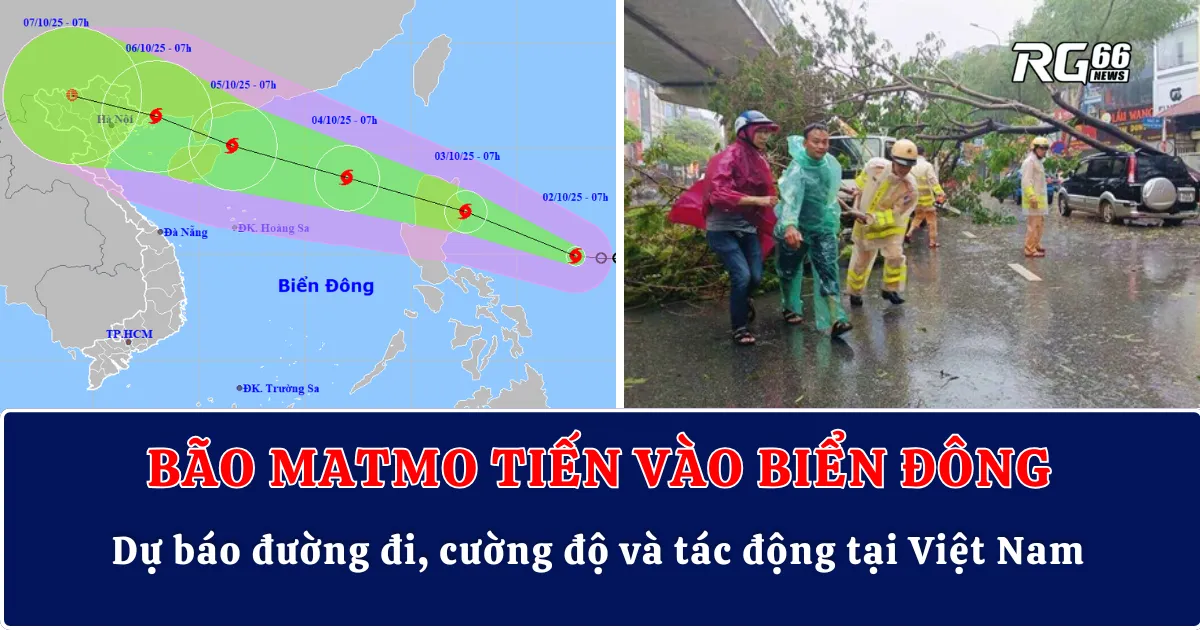 Bão Matmo tiến vào Biển Đông: Dự báo đường đi, cường độ và tác động tại Việt Nam