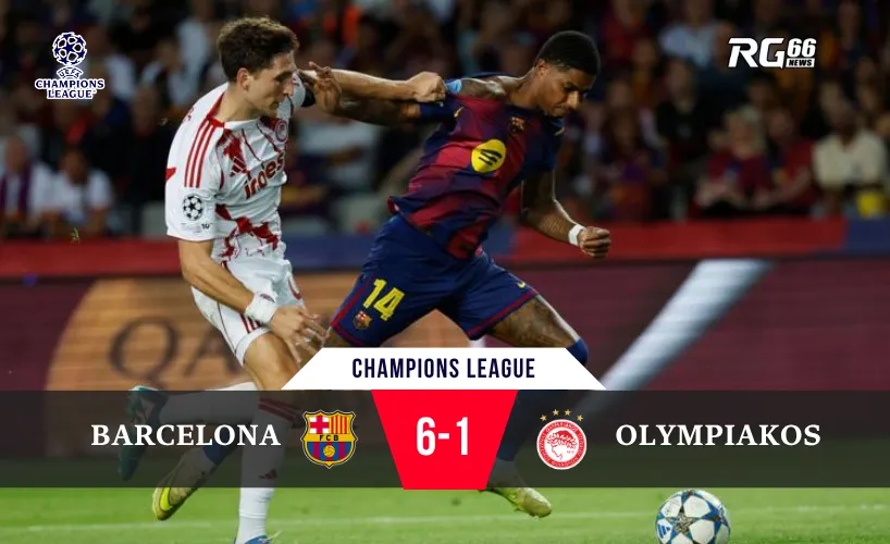 Barcelona “vùi dập” Olympiacos với chiến thắng 6-1