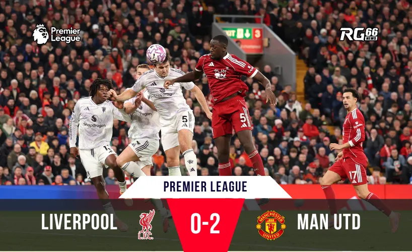 Chiến thắng lịch sử: Amorim chiến thắng đậm – Liverpool rơi tự do