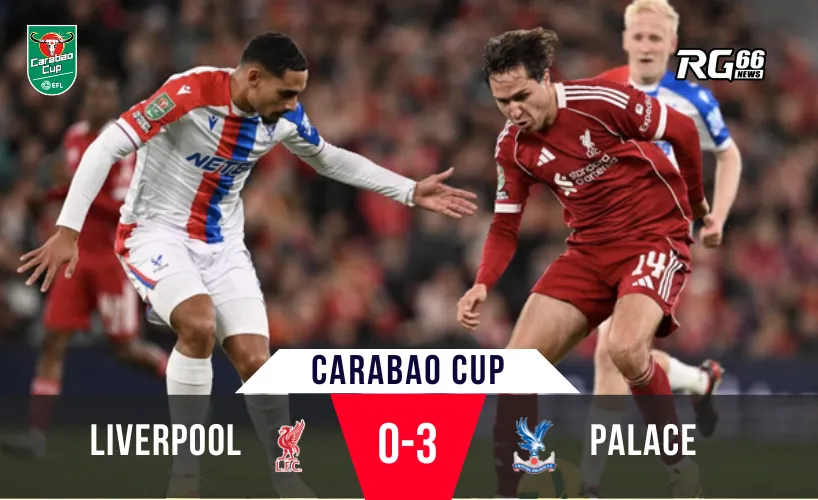 Crystal Palace nhấn chìm Liverpool – Đêm sụp đổ tại Anfield