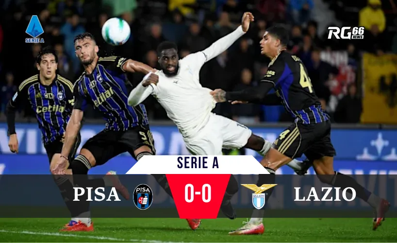 Lazio bị Pisa cầm hòa: Đại bàng mất nanh giữa mưa to