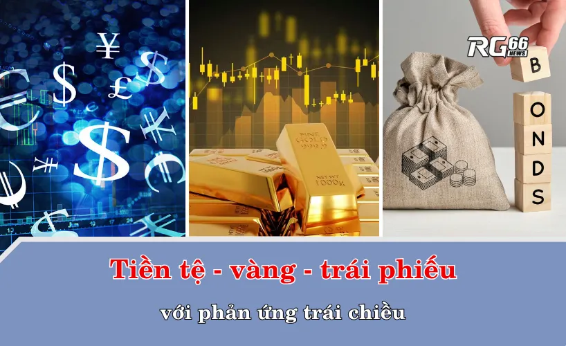 Tiền tệ, vàng và trái phiếu với phản ứng trái chiều
