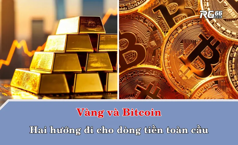 Vàng và Bitcoin – Hai hướng đi cho dòng tiền toàn cầu