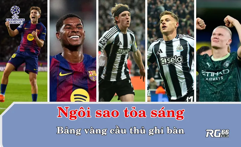 Ngôi sao tỏa sáng – Bảng vàng cầu thủ ghi bàn
