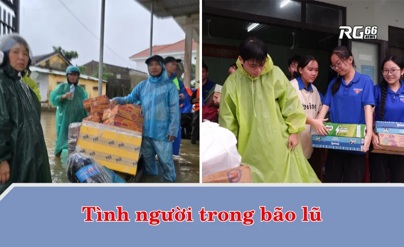 Tình người trong bão lũ
