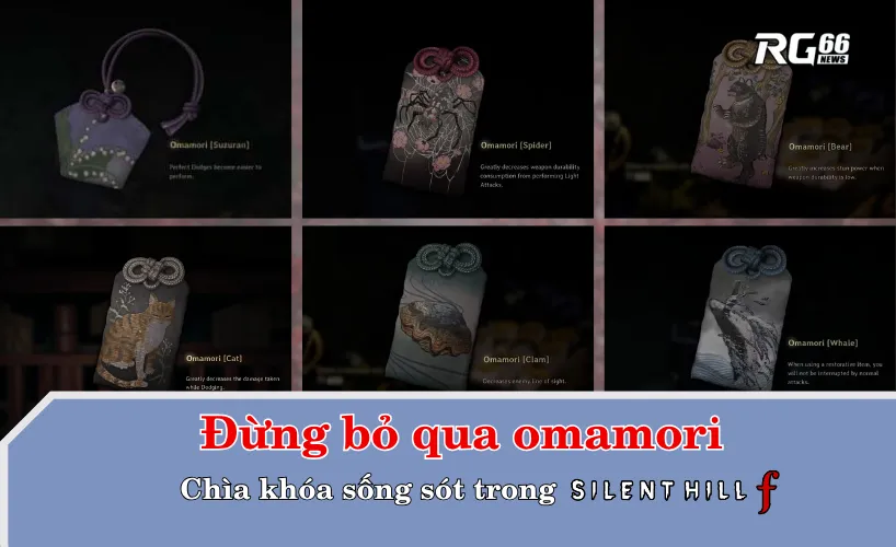 Đừng bỏ qua omamori – Chìa khóa sống sót trong Silent Hill f