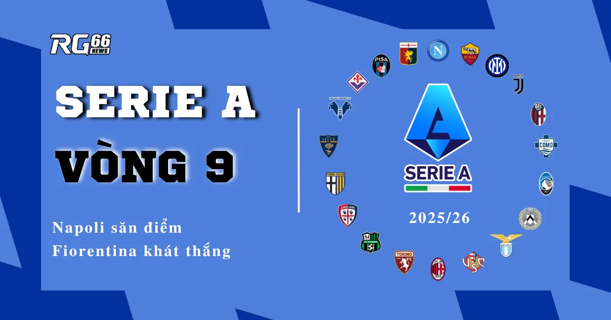Serie A vòng 9 – Napoli săn điểm, Fiorentina khát thắng