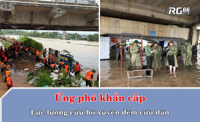 Ứng phó khẩn cấp: Lực lượng cứu hộ xuyên đêm cứu dân