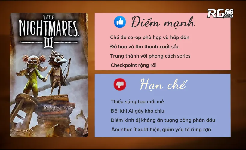 Điểm mạnh và hạn chế của Little Nightmares 3