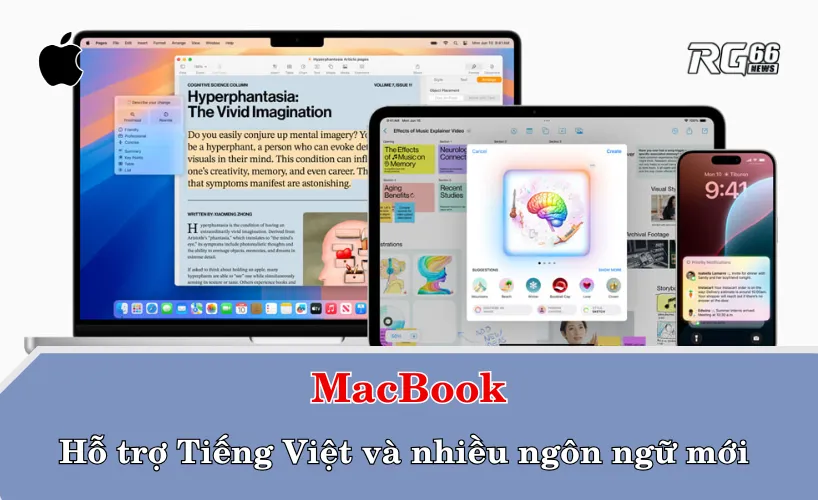 MacBook giờ hỗ trợ tiếng Việt và nhiều ngôn ngữ mới