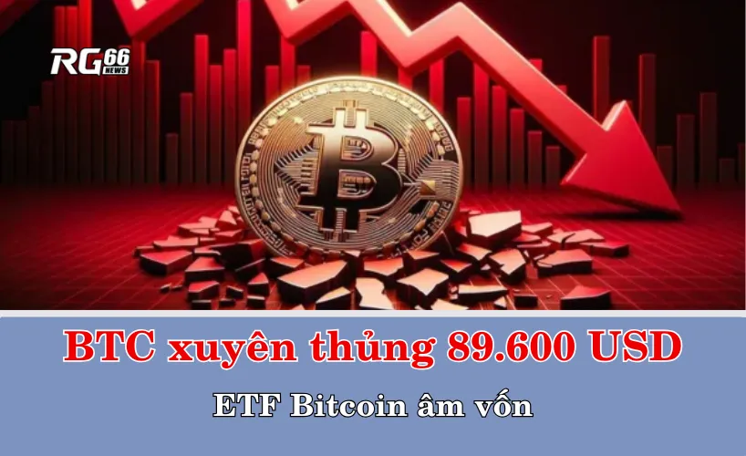 ETF Bitcoin âm vốn vì BTC xuyên thủng 89.600 USD