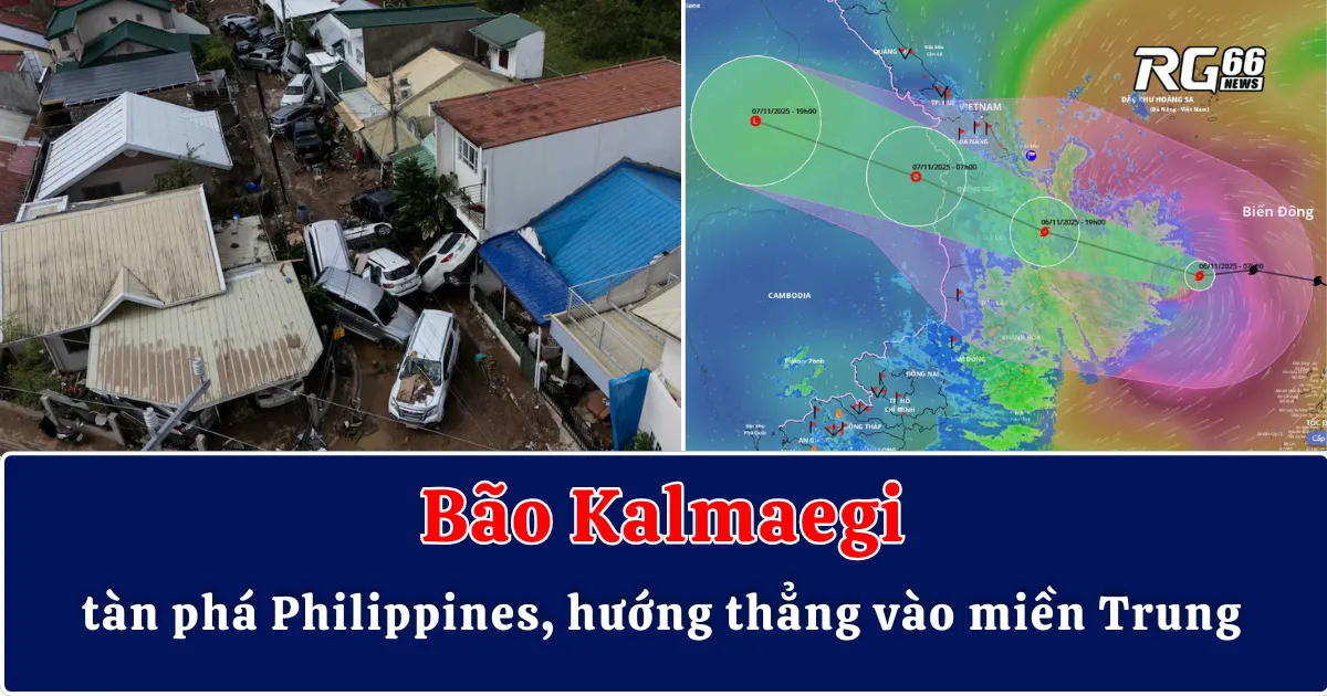 Bão Kalmaegi tàn phá Philippines, hướng thẳng vào miền Trung