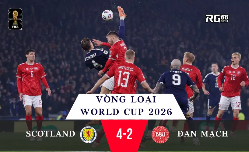 Scotland thắng Đan Mạch – Màn ngược dòng “điên rồ” nhất loạt trận