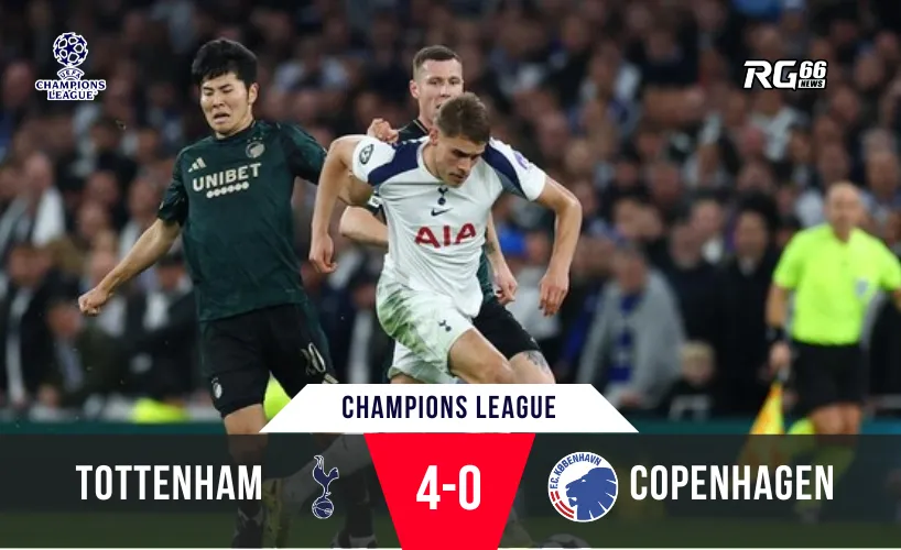 Tottenham giánh toàn thắng 4-0 trước Copenhagen sau trận thua trước Chelsea