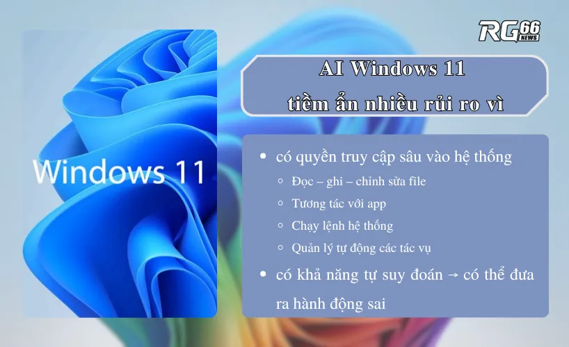 Lý do AI Windows 11 chứa tiềm ẩn nhiều rủi ro