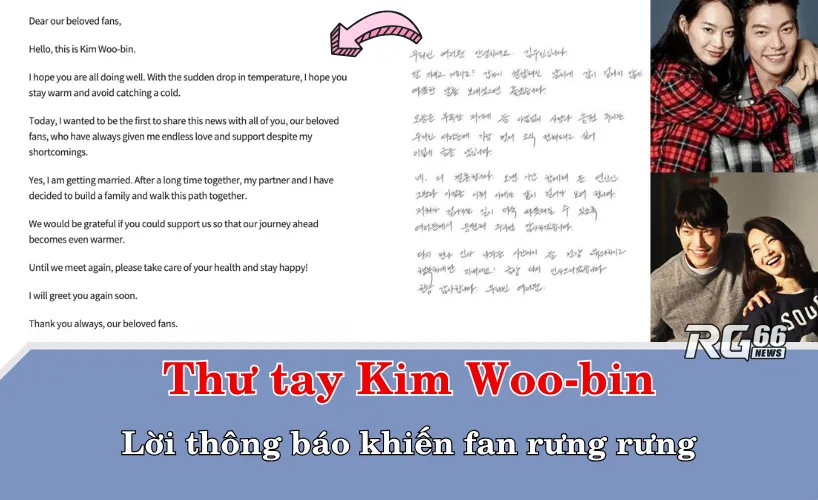 Thư tay Kim Woo-bin – Lời thông báo khiến fan rưng rưng