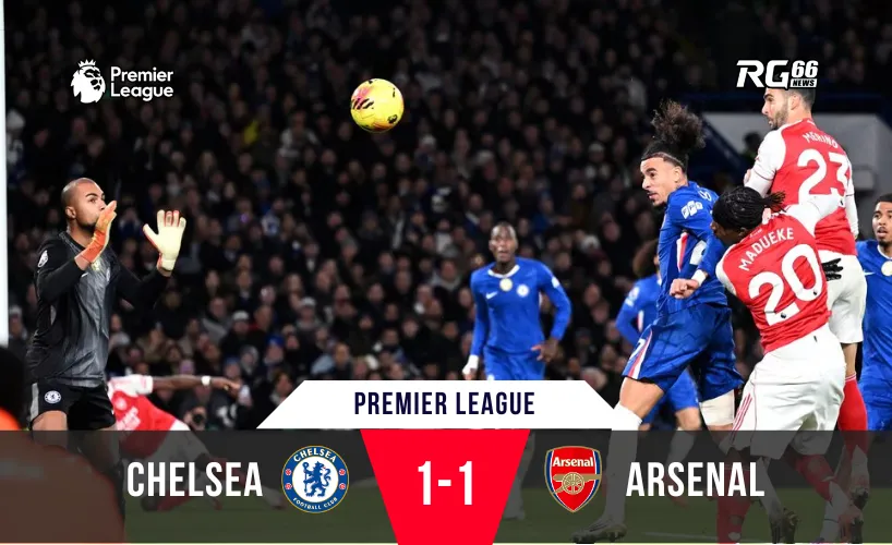 Arsenal hòa Chelsea – “Pháo thủ” tự bắn vào chân mình trong cuộc đua vô địch