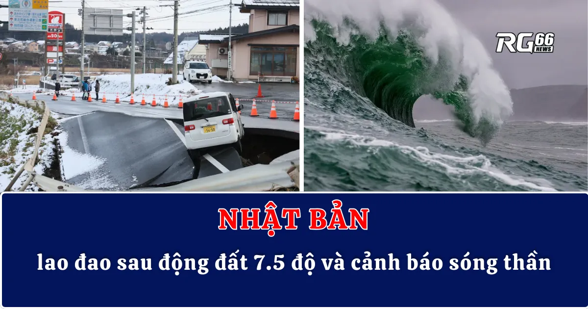 Nhật Bản lao đao sau động đất 7.5 độ và cảnh báo sóng thần