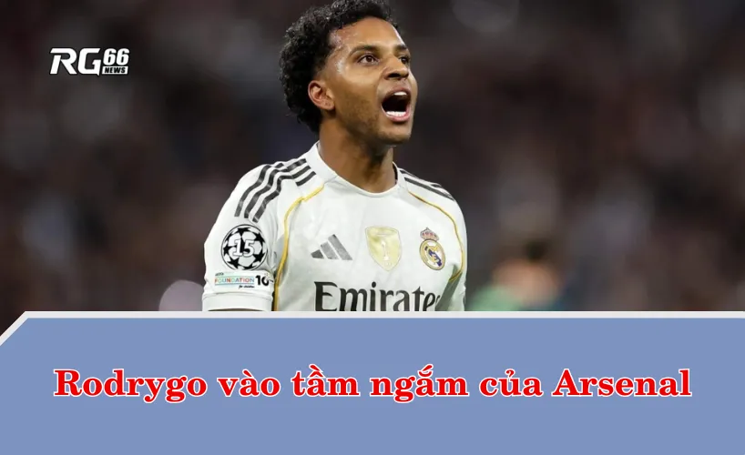 Rodrygo lọt vào tầm ngắm của Pháo thủ