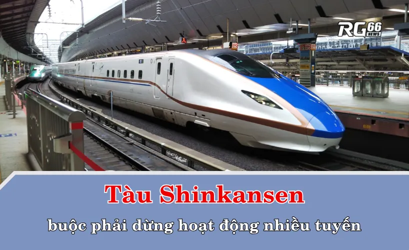 Tàu Shinkansen phải dừng hoạt động, hàng trăm hành khách mắc kẹt