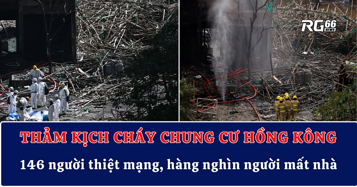 Thảm kịch cháy chung cư Hồng Kông – 146 người thiệt mạng, hàng nghìn người mất nhà