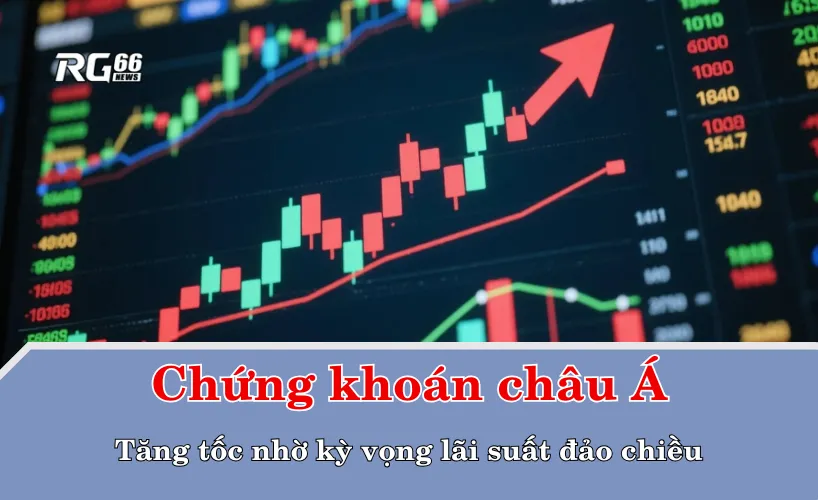 Chứng khoán châu Á tăng tốc nhờ kỳ vọng lãi suất đảo chiều