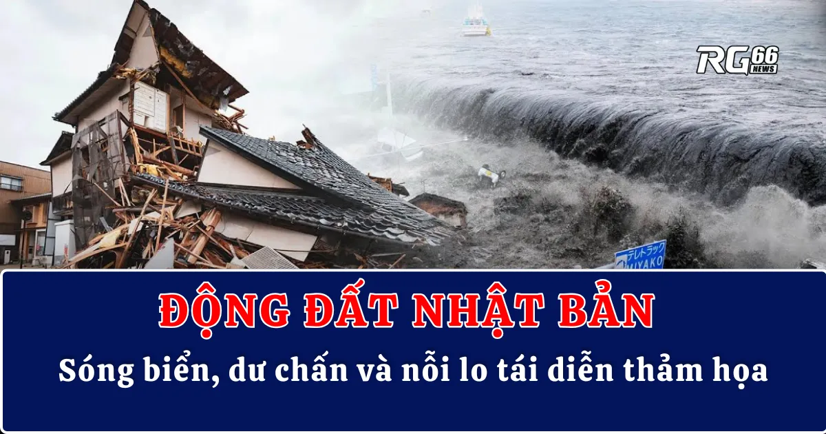 Động đất Nhật Bản – Sóng biển, dư chấn và nỗi lo tái diễn thảm họa