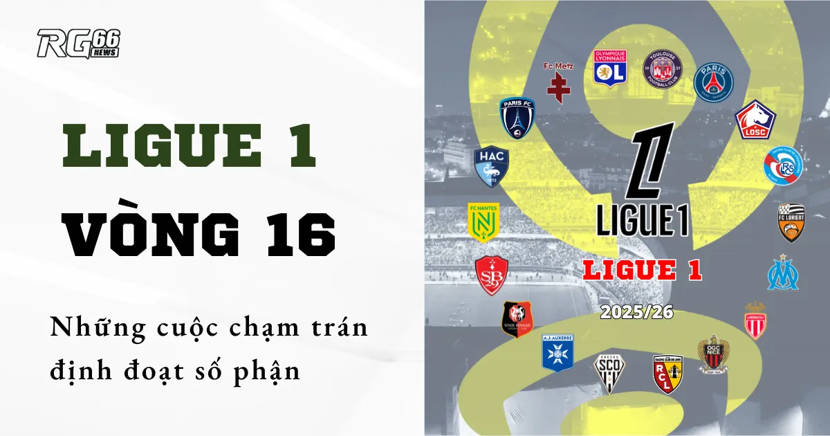 Ligue 1 vòng 16 – Những cuộc chạm trán định đoạt số phận