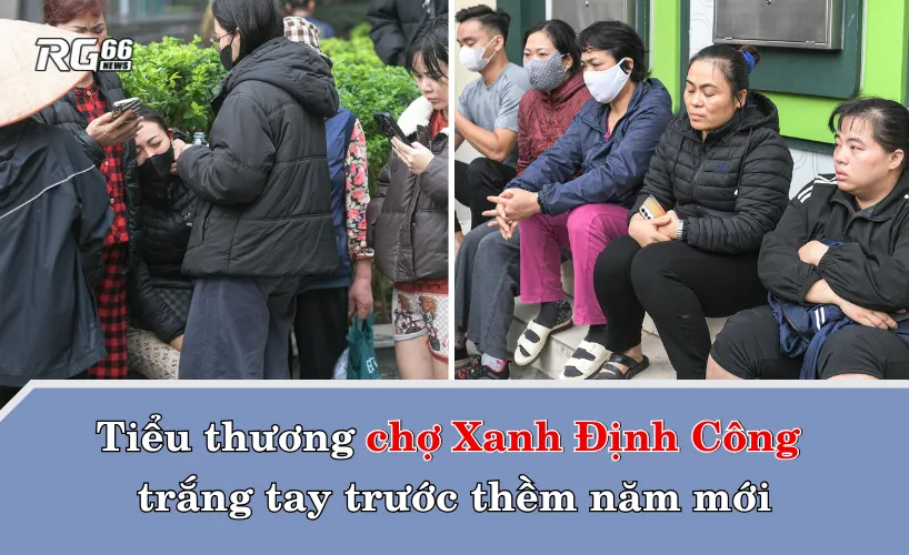 Tiểu thương chợ Xanh Định Công trắng tay trước thềm năm mới