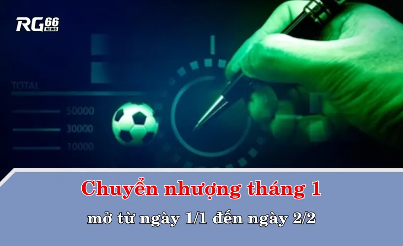 Chuyển nhượng tháng 1 mở và đóng khi nào?