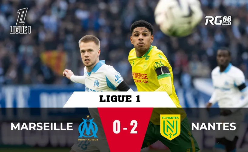 Marseille thua sốc Nantes: Hai thẻ đỏ và cú trượt dài đáng báo động