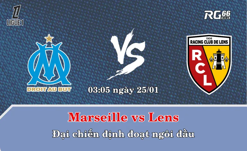 Marseille vs Lens – Đại chiến định đoạt ngôi đầu