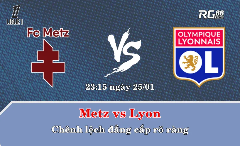 Metz vs Lyon – Chênh lệch đẳng cấp rõ ràng