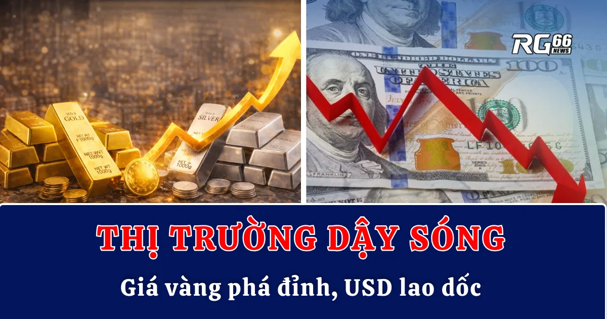 Thị trường dậy sóng – Giá vàng phá đỉnh, USD lao dốc