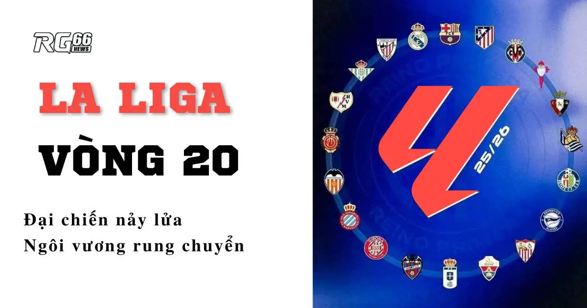 La Liga vòng 20 – Đại chiến nảy lửa, ngôi vương rung chuyển